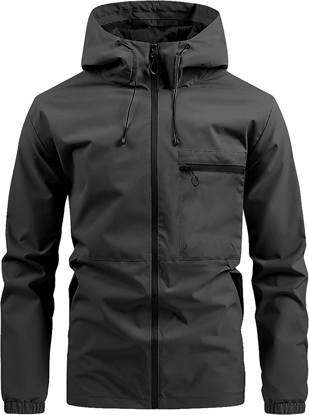 Side view of a unisex breathable active wear jacket, designed for comfort and outdoor activities.