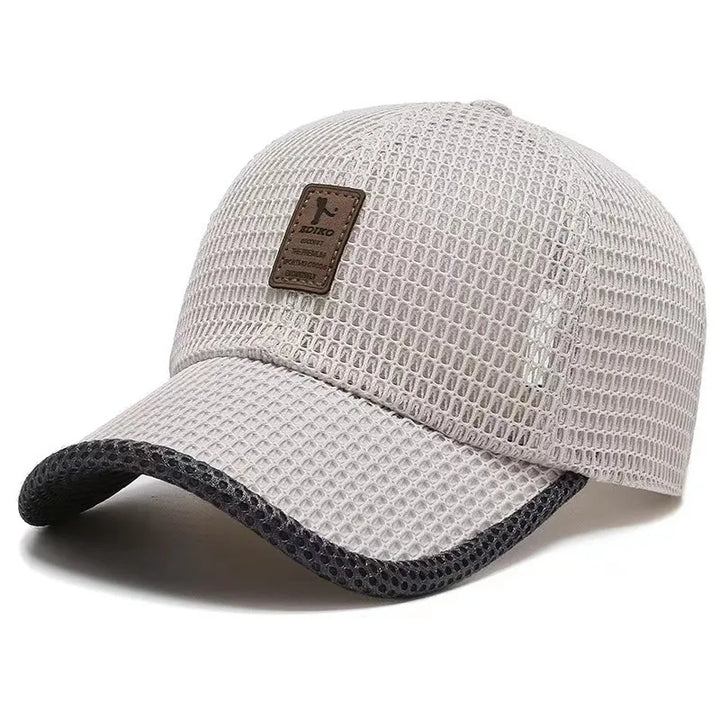 Unisex lightweight breathable summer cap, perfect for sun protection & outdoor wear. Features adjustable strap.