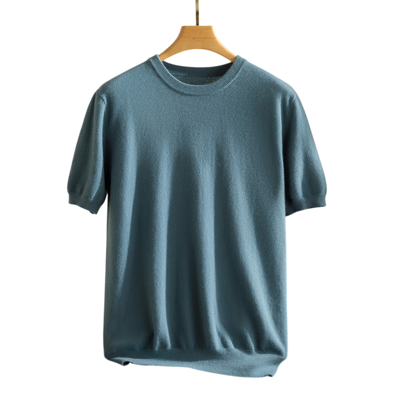 Luxury unisex cashmere crewneck shirt, designed for supreme softness, breathability, and a relaxed comfortable fit.