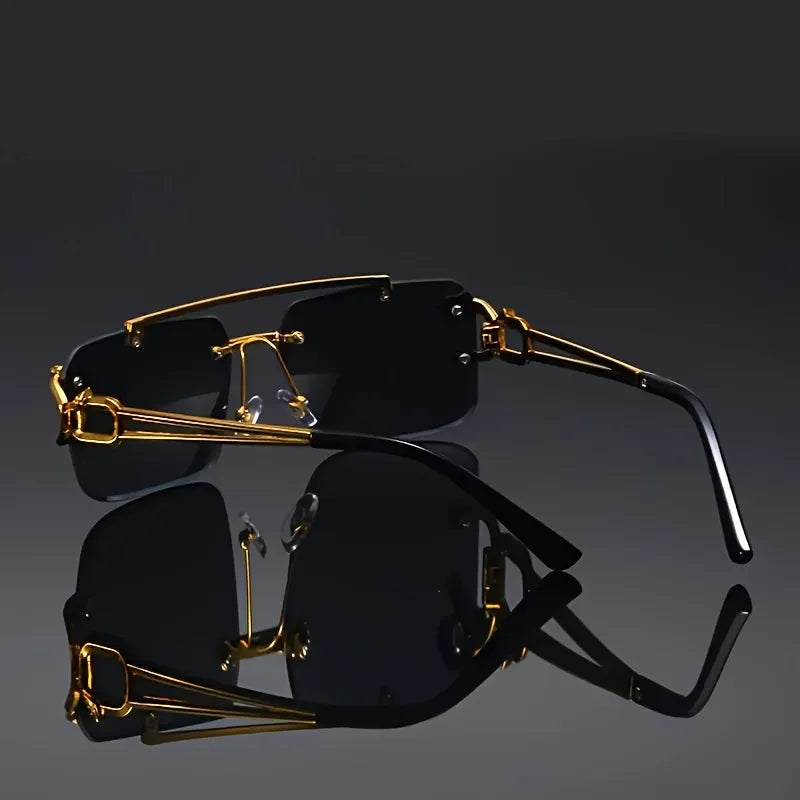 Stylish unisex luxury sunglasses, a perfect fashion accessory and gift for those who appreciate bold, modern eyewear.