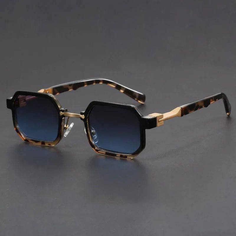 Acetate matte octagon sunglasses. Stylish unisex eyewear with full UV protection.