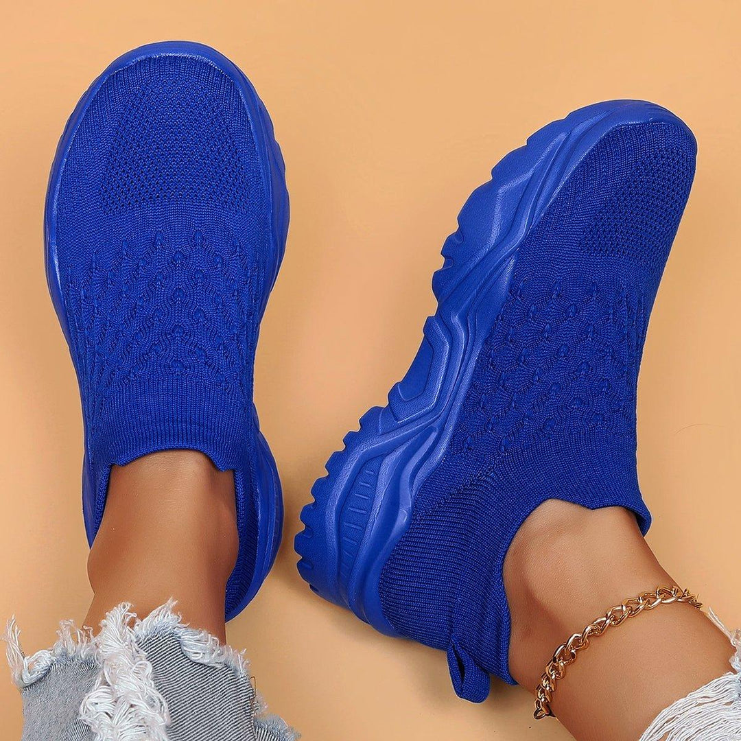Unisex Ortho Cloud Comfort Slip-On Shoes lined up, illustrating various color options for casual and orthopedic users.