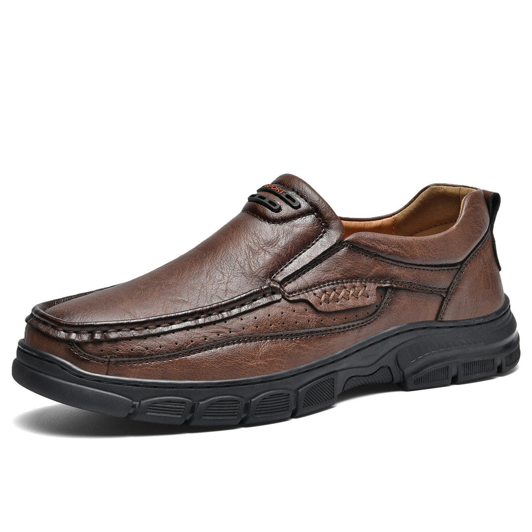 Unisex orthopedic leather boots with arch support for comfortable walking and posture correction