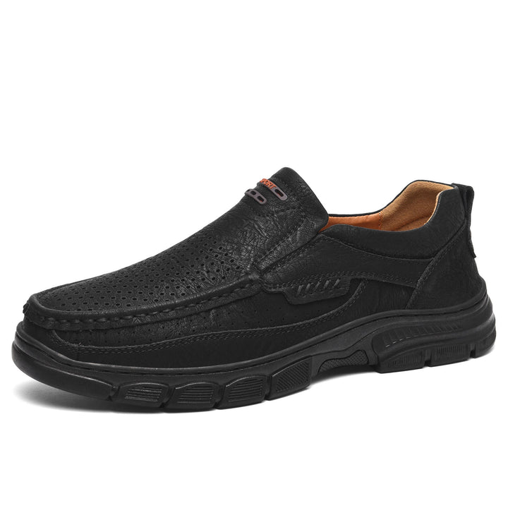 Casual orthopedic leather boots for unisex, offering superior arch support and slip-resistant comfort