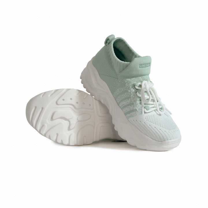 Breathable mesh upper of an orthopedic shoe, designed for maximum comfort and airflow