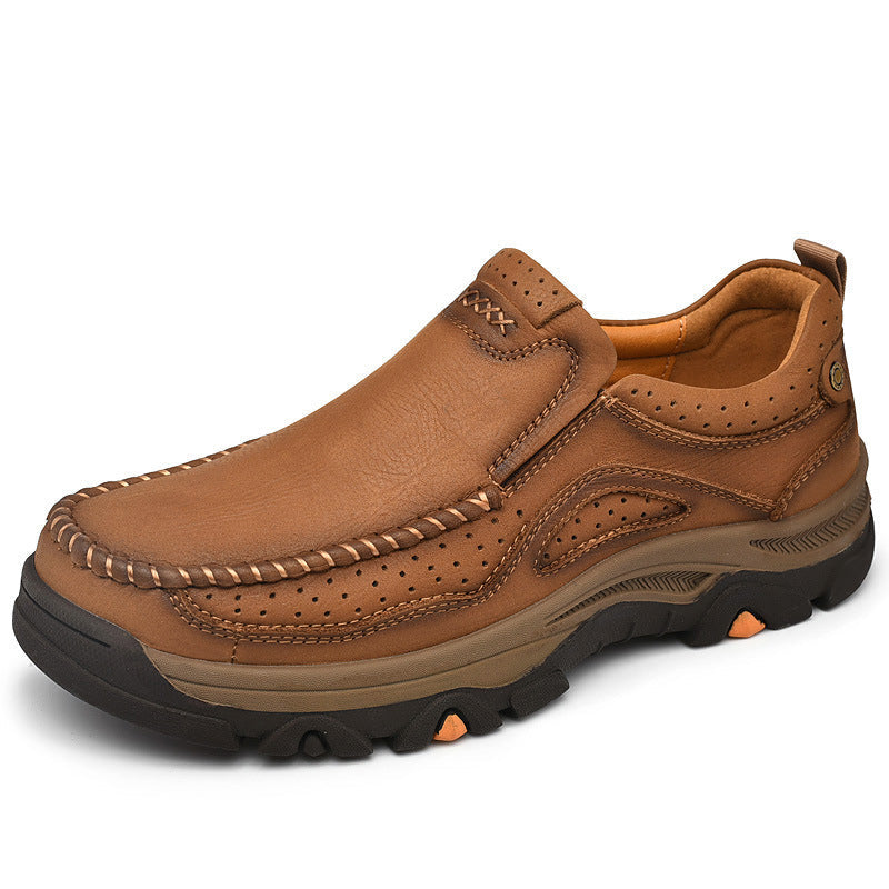 Unisex Orthopedic Transition Boots, rich brown leather, ideal for comfort and support in casual wear.