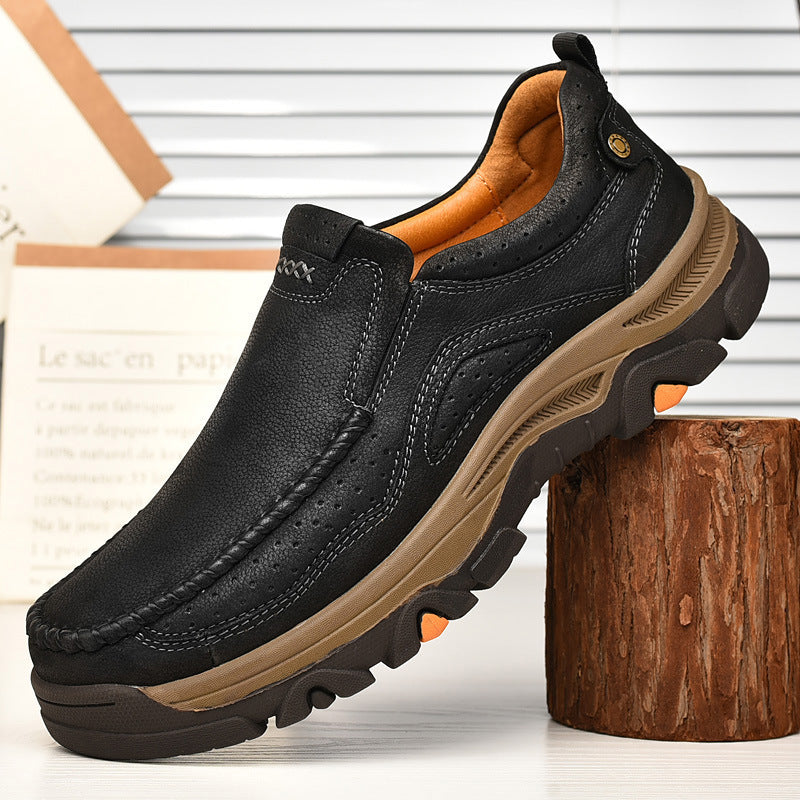 Detail of the comfortable footbed inside a Unisex Orthopedic Transition Boot, cushioning included.