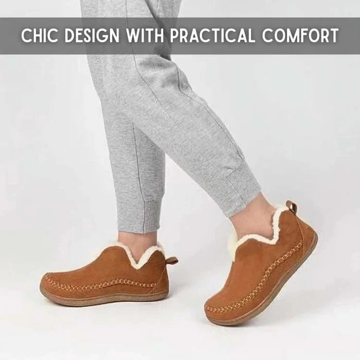 Supportive unisex orthopedic winter shoes, insulated for warmth, with arch support for comfortable cold weather walks.