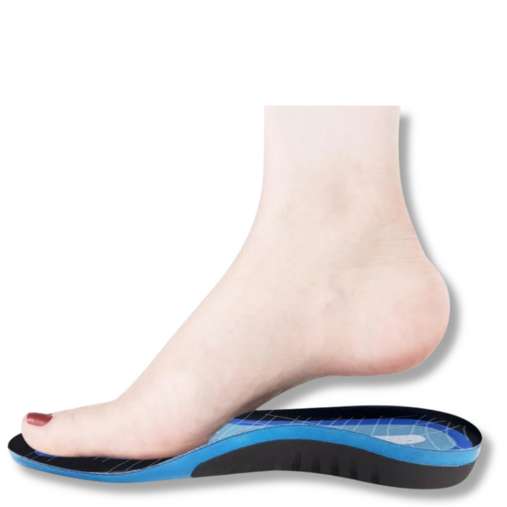 Ergonomically designed unisex insoles with strong arch support for daily foot comfort
