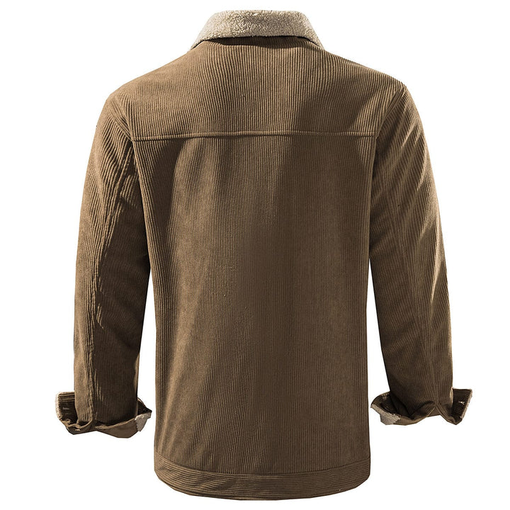 Texture shot of the weatherproof polyester material of the Unisex Adventure Jacket