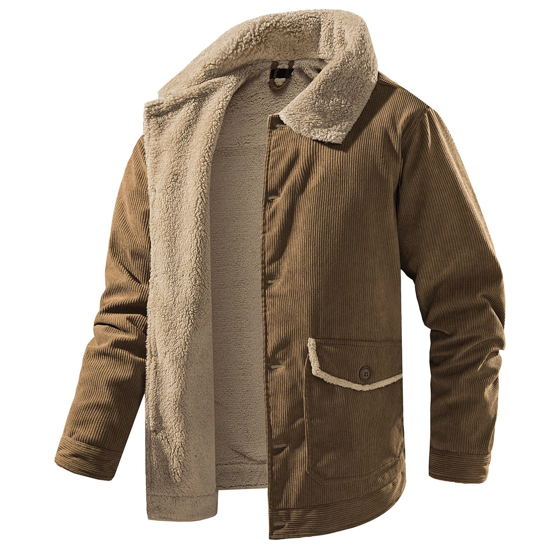 Unisex polyester jacket in a natural outdoors setting, perfect for hiking