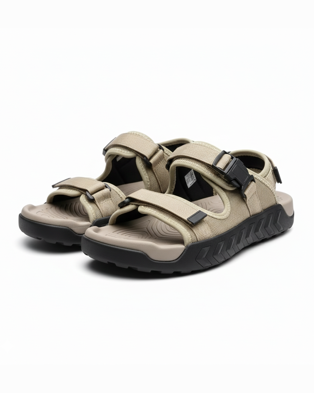 Unisex Outdoor Adventure Sandals, black, side view, durable straps & sole for hiking