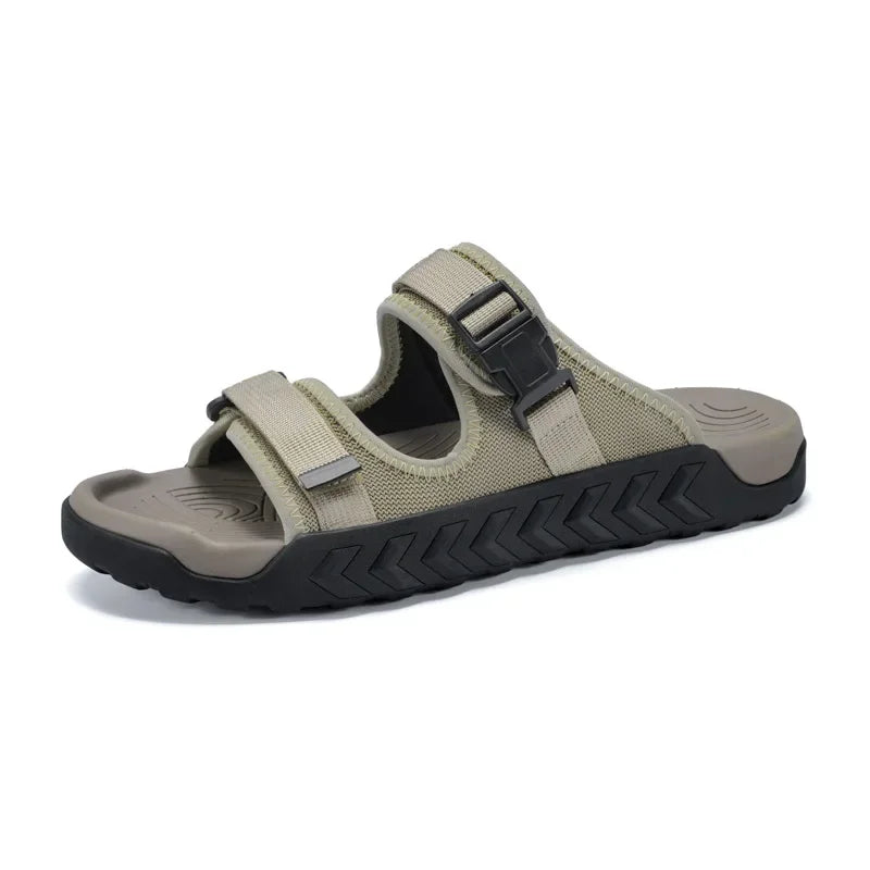 Group of various colored Unisex Outdoor Adventure Sandals, showcasing color options, durable