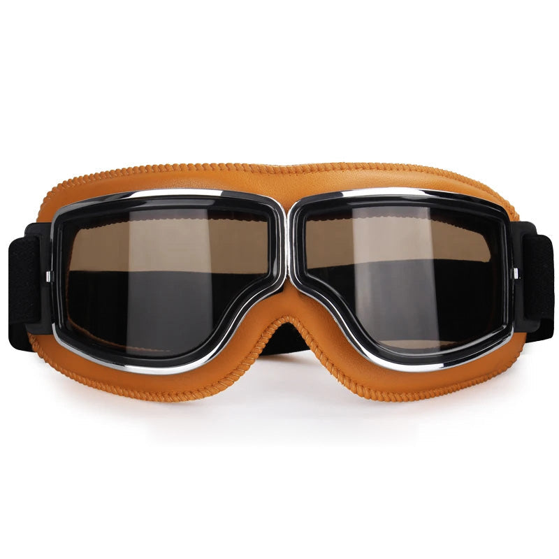 Protective cycling goggles, anti-fog & UV, compatible with helmets & fits over eyewear.