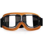 Khaki Leather - Silver Lens