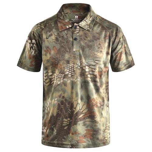 Unisex short sleeve polo shirt featuring quick-dry technology, perfect for active lifestyles
