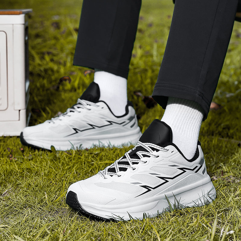Unisex Trail Running Sneakers paired with activewear, ready for a challenging outdoor adventure