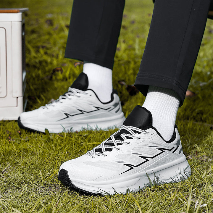 Unisex Trail Running Sneakers paired with activewear, ready for a challenging outdoor adventure