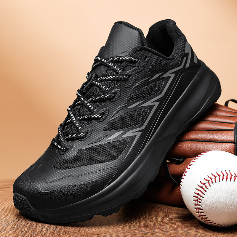 Top-down view of Unisex Performance Trail Running Sneakers, highlighting wide toe box design
