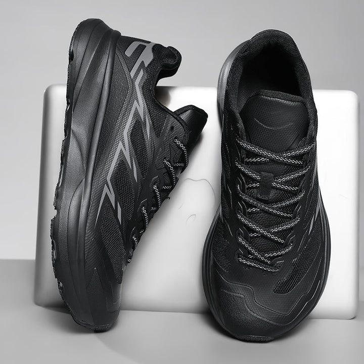 Unisex Performance Trail Running Sneakers, white and silver, designed for endurance and stability