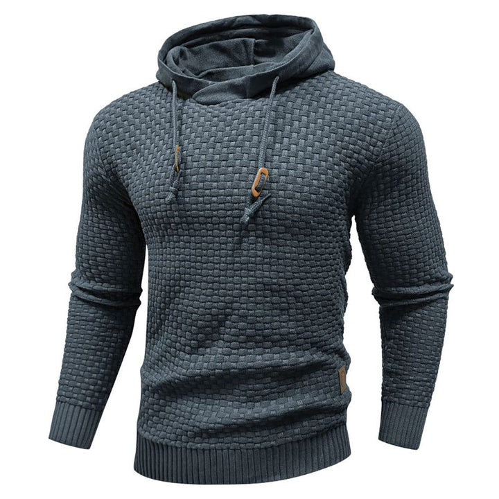 Back view of black Phantom Unisex Fleece Hoodie, plain and simple, perfect for layering