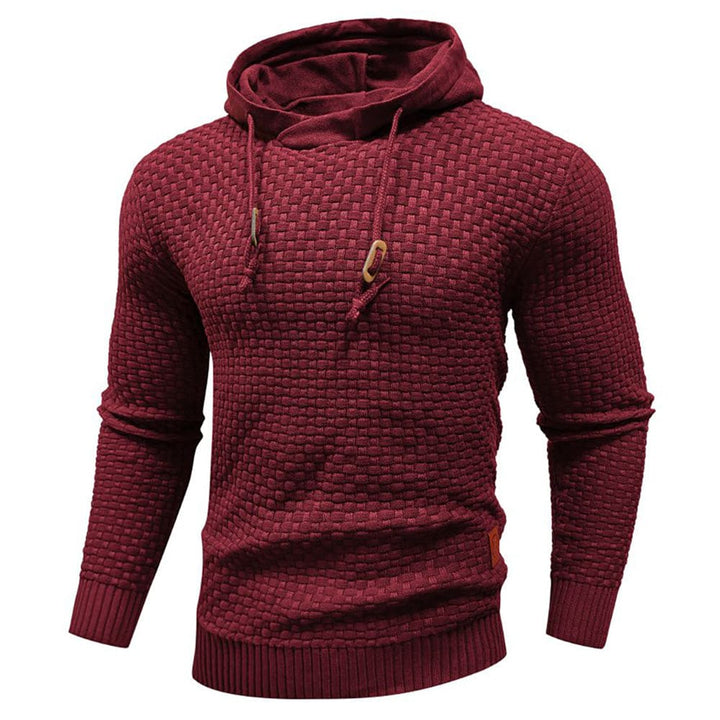 Close-up of Phantom Fleece Hoodie fabric, highlighting soft cotton blend texture, durable