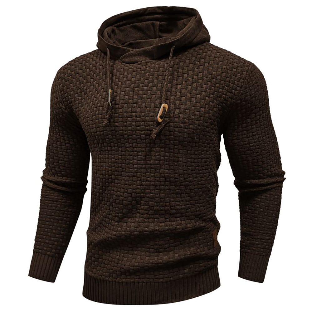 Model wearing Phantom Unisex Casual Fleece Hoodie, comfortably styled with jeans, everyday