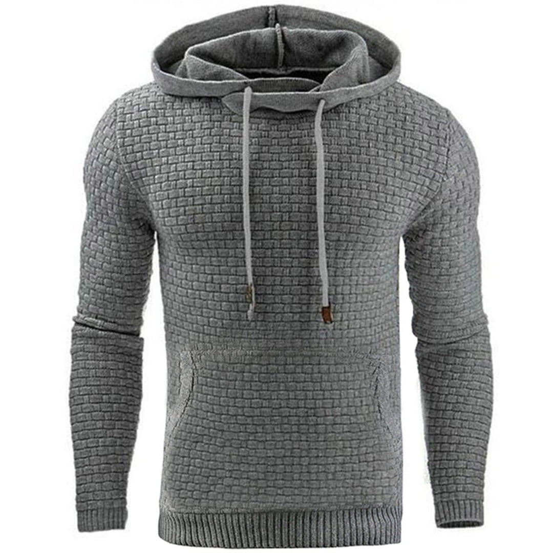 Casual unisex sweatshirt, Phantom Front Pocket Hoodie, featuring a cozy and warm design.
