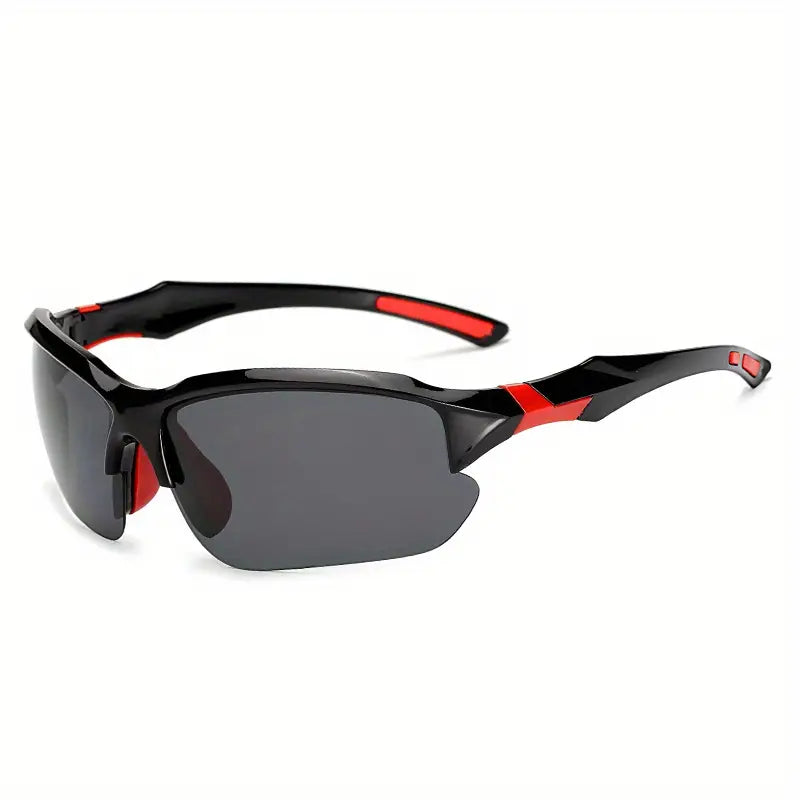 Durable polarized sports sunglasses for cycling & outdoor adventures. Unisex design ensures UV protection & comfort.
