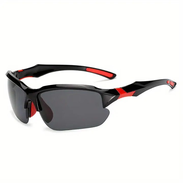 Durable polarized sports sunglasses for cycling & outdoor adventures. Unisex design ensures UV protection & comfort.