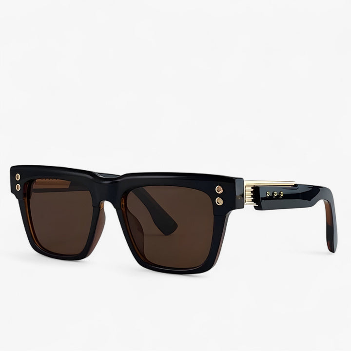 Retro round polarized steampunk sunglasses, stylish accessories for travel & driving.