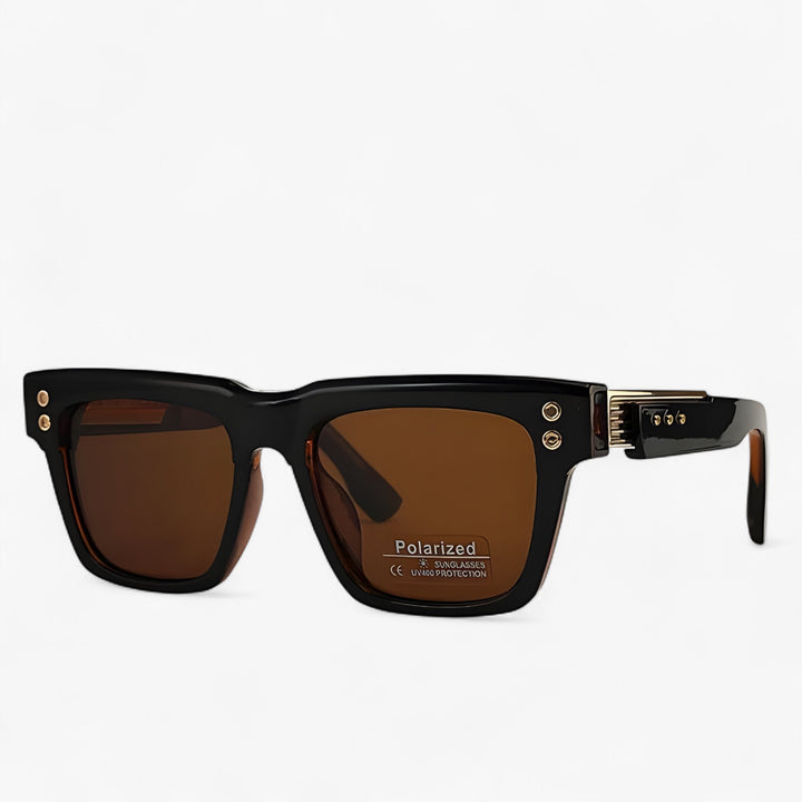 Stylish retro steampunk sunglasses, polarized for driving and outdoor adventures.