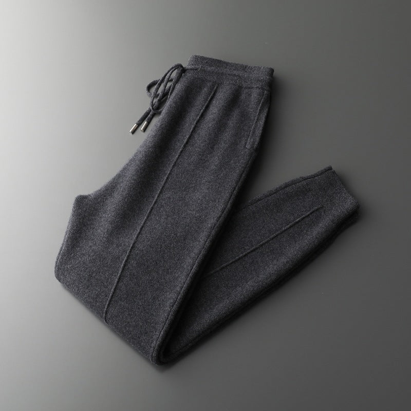 Breathable merino wool lounge joggers in a versatile unisex design, perfect for comfort
