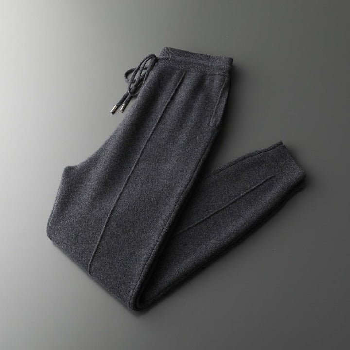 Breathable merino wool lounge joggers in a versatile unisex design, perfect for comfort