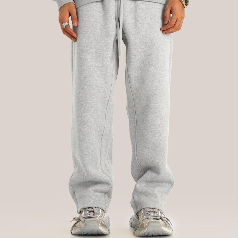 Unisex premium relaxed fit fleece sweatpants in a neutral tone, perfect for loungewear and casual wear