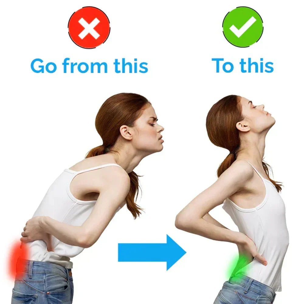 Adjustable back brace for sciatica, lower back & SI joint pain. Unisex design for comfort & support.