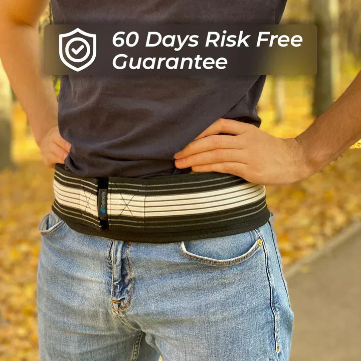 Sciatica & lower back pain relief belt. Lumbar support & SI joint stabilization for daily comfort.
