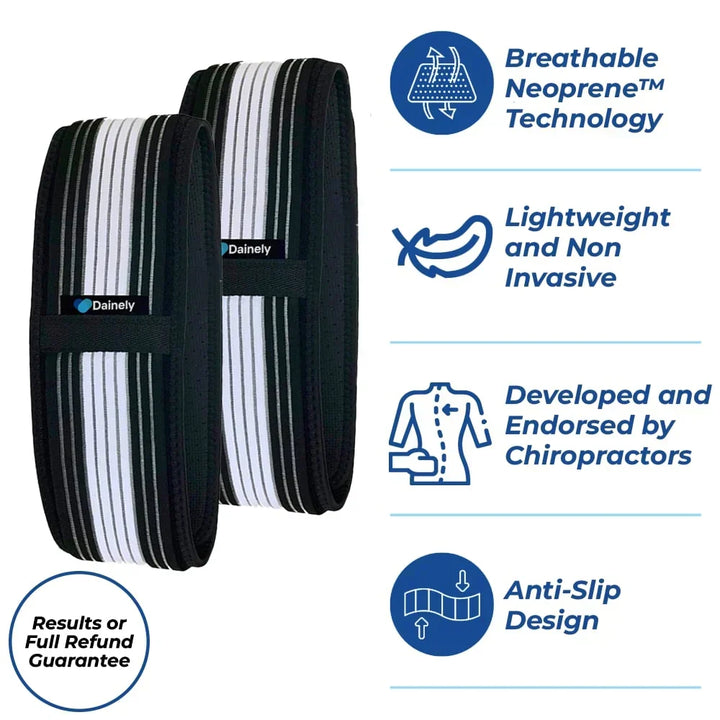 Wellness sciatic nerve support belt. Adjustable for lower back, hip & SI joint pain relief.