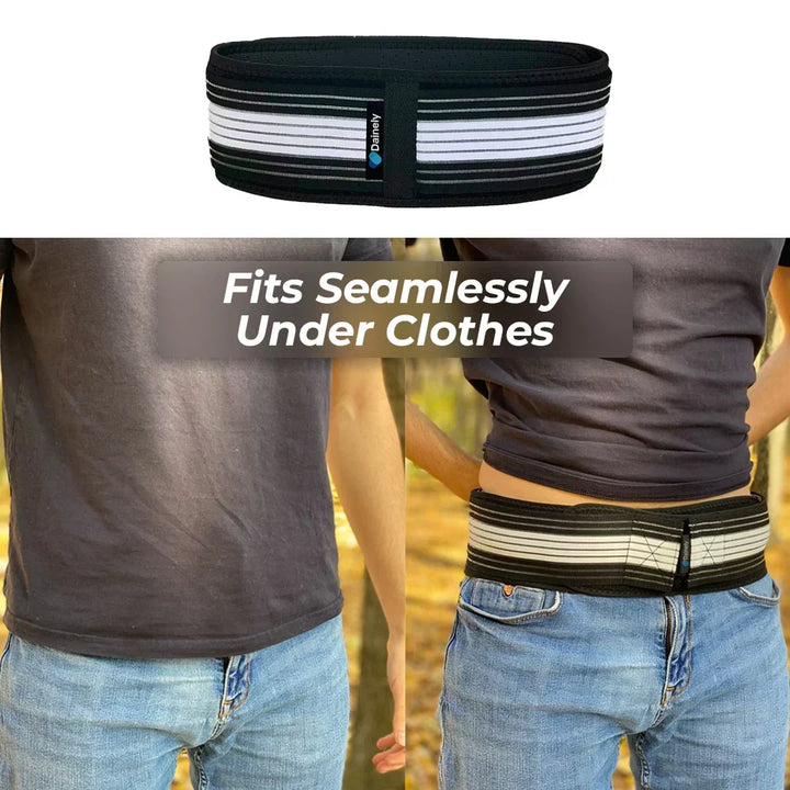 Sciatica & lower back pain relief belt. Adjustable compression for SI joint & hip support.