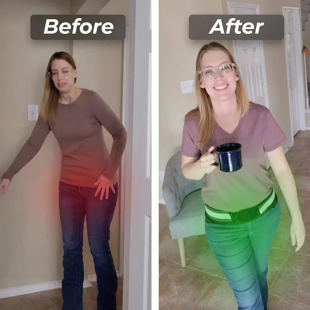 Unisex SI joint support belt, designed for sciatica & lower back pain relief. Adjustable for comfort.