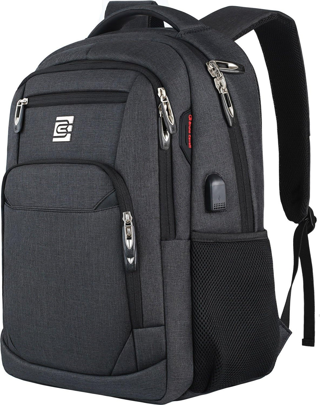 Unisex anti-theft commuter backpack, water-resistant, with USB charging for ultimate convenience.
