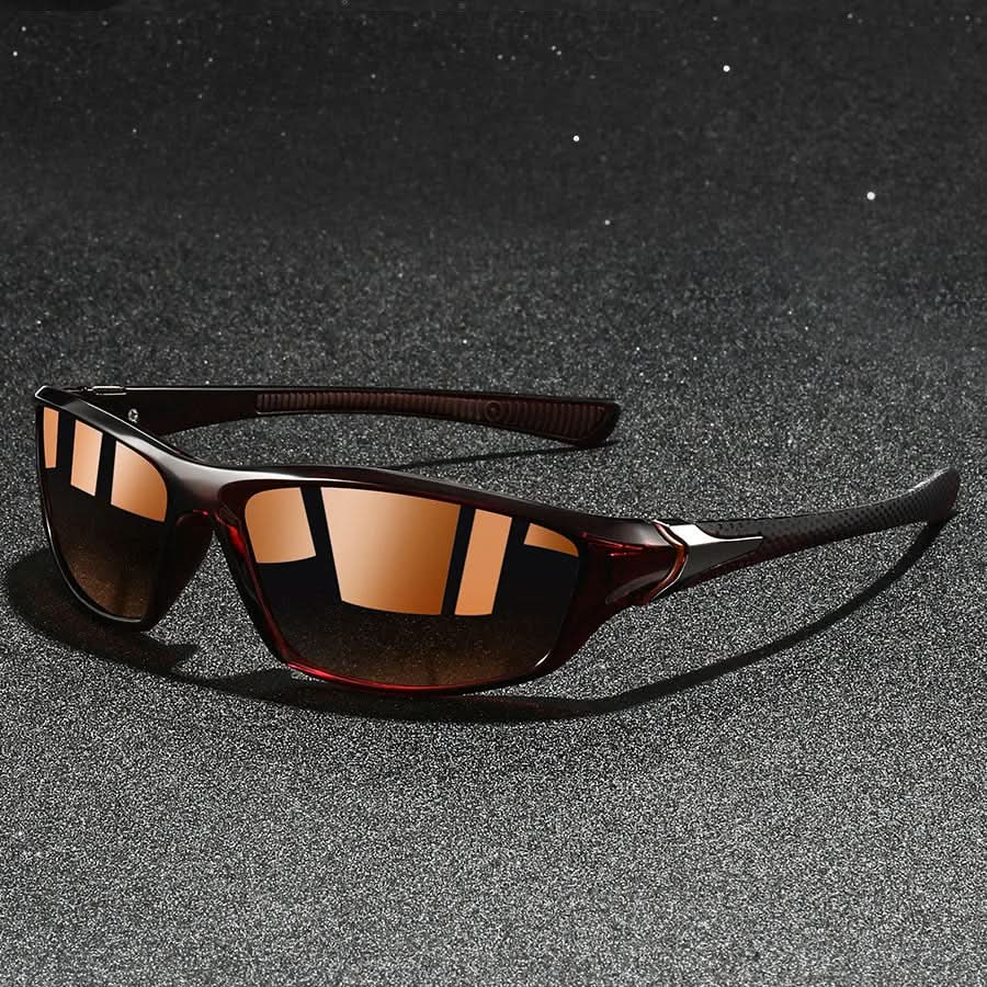 Outdoor unisex sport sunglasses. Polarized lenses reduce glare, UV400 protection for cycling, running & more.