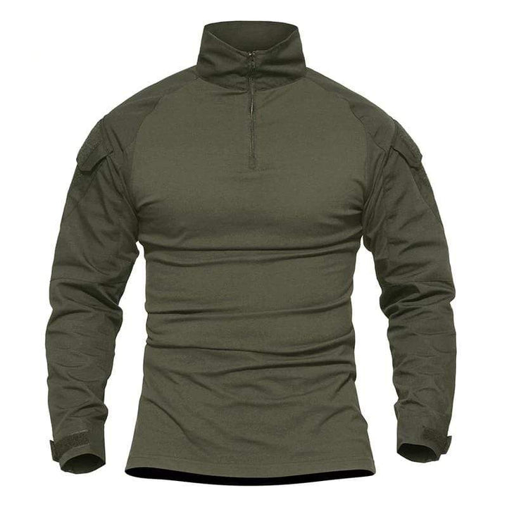Unisex Tactical Shirt in multi-cam pattern, long sleeve combat apparel for hunting and paintball