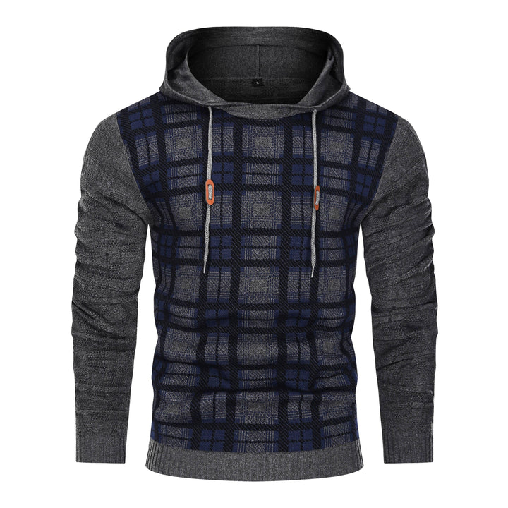 Close-up of the textured fabric on a unisex pullover hoodie, highlighting the soft cotton blend.