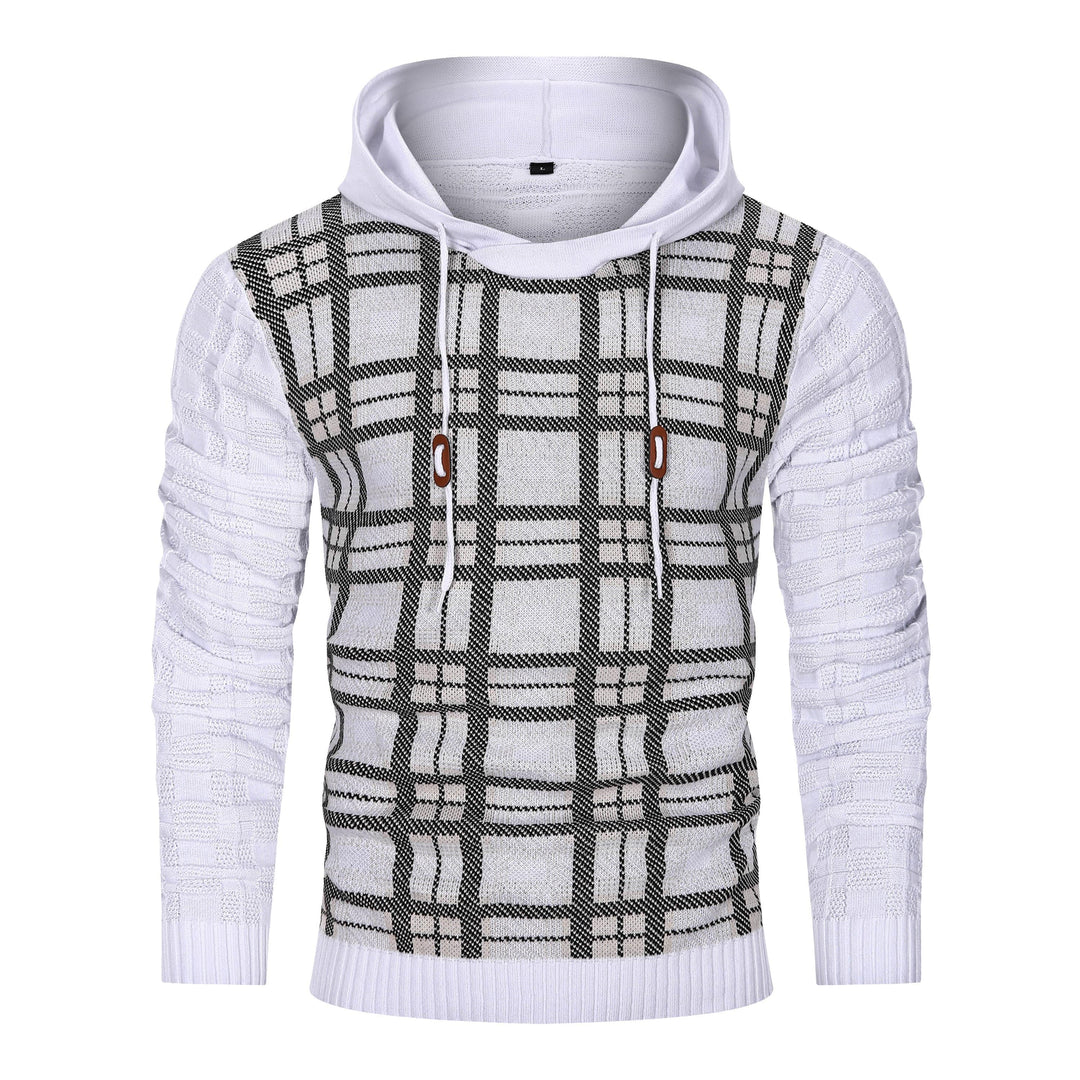 Side profile of a person in a unisex textured hoodie, ideal for comfortable, everyday wear.