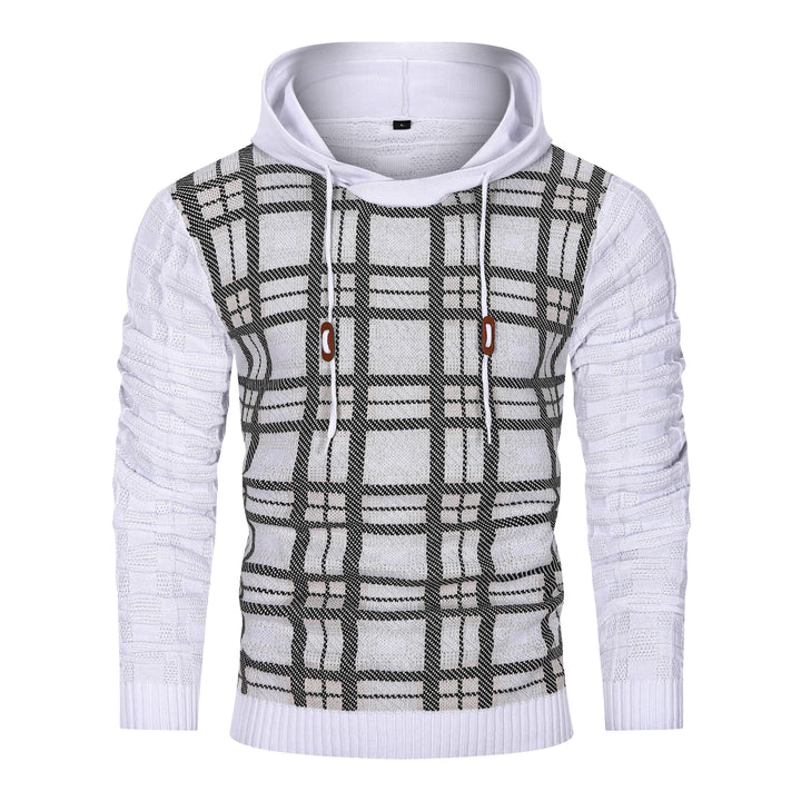 Side profile of a person in a unisex textured hoodie, ideal for comfortable, everyday wear.
