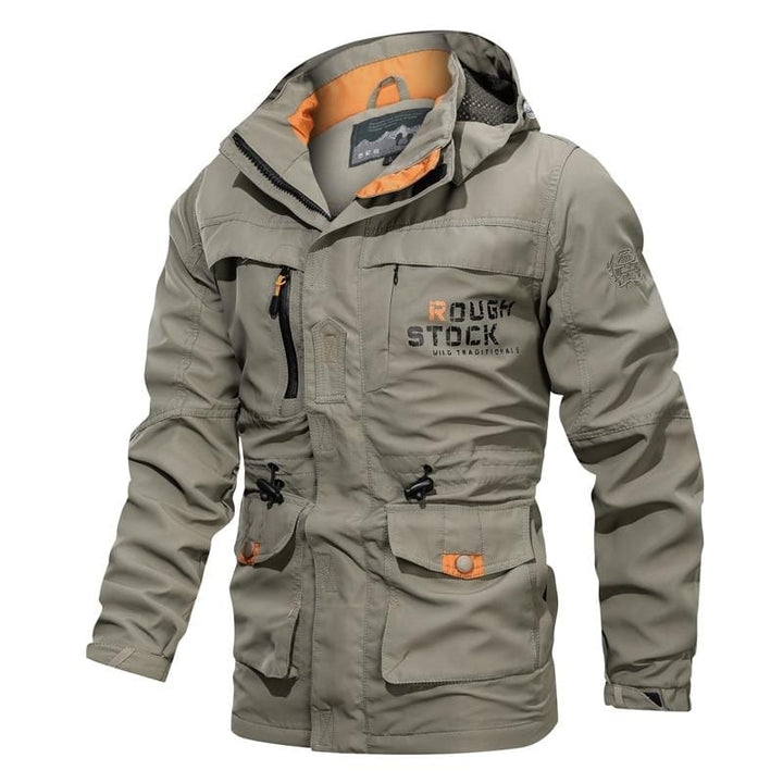 Unisex Ultralight Outdoor Parka in vibrant red, a versatile coat for lightweight outdoor excursions
