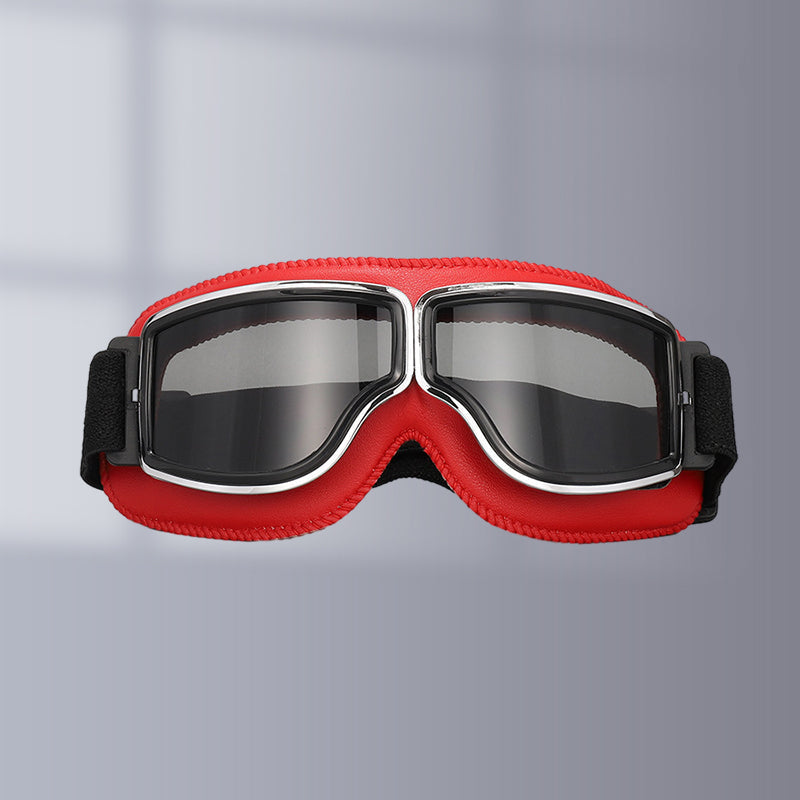 Essential eye protection: vintage motorcycle goggles, windproof & dustproof for outdoor sports. Retro eyewear.
