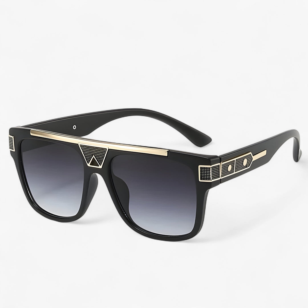 Stylish vintage aviator sunglasses with gold mirrored lenses, metal frame, perfect for driving & fashion.