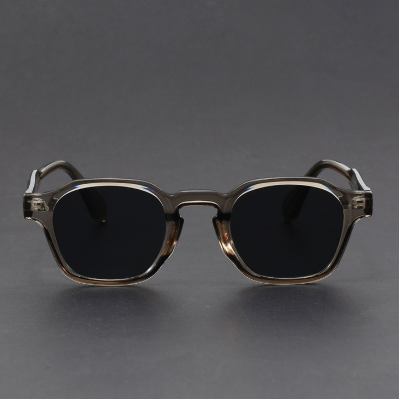 Durable acetate unisex sunglasses in a popular retro square style, classic look
